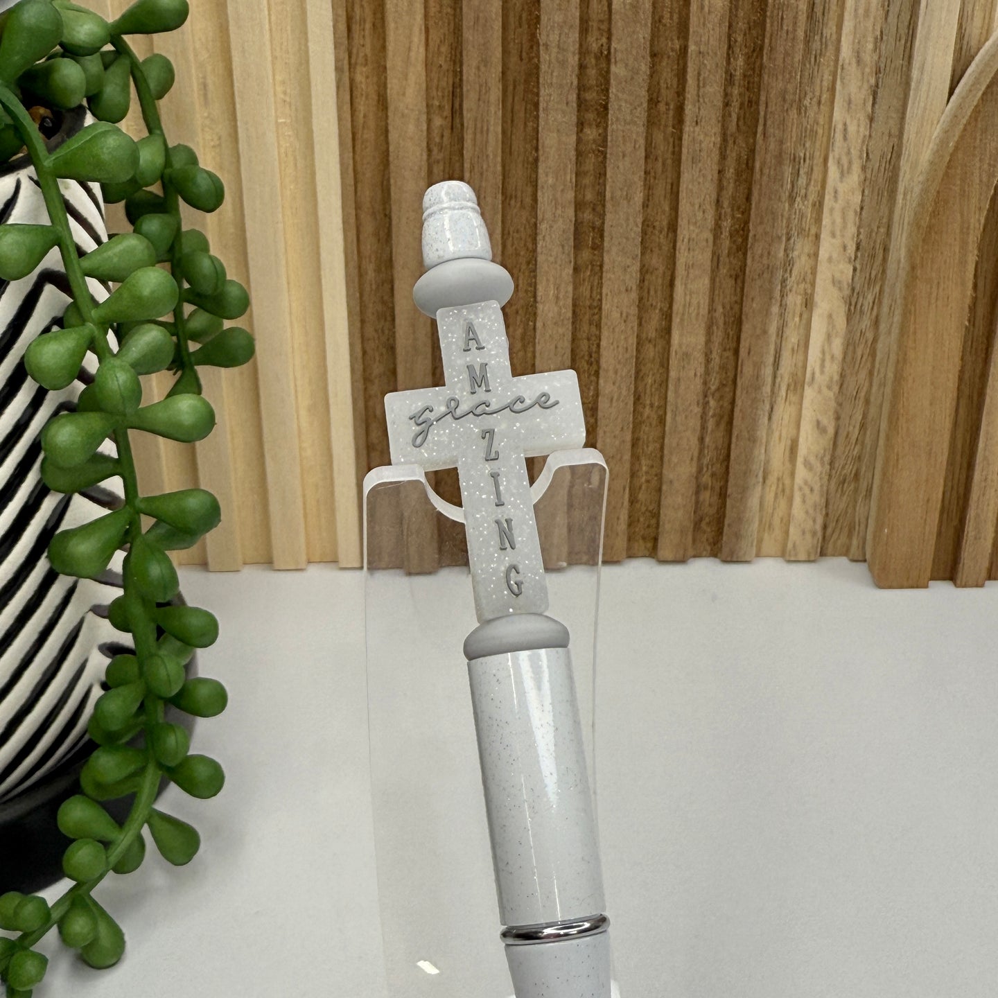 Amazing Grace Plastic Pen | Glitter